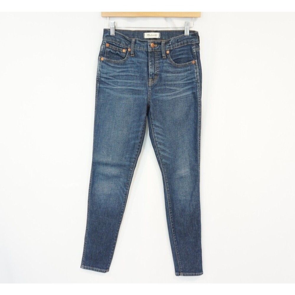 Madewell 9” High Rise Skinny Jeans Dark Wash Womens size 26